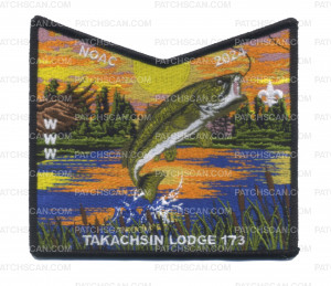 Patch Scan of Takachsin Lodge 173 NOAC 2024 "Hooked Fish" (Bottom)