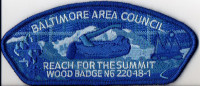 Baltimore Area Council Reach for the Summit Wood Badge 2018 Baltimore Area Council #220