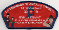 MORALLY STRAIGHT TRADOREE BLUE BORDER Crossroads of America Council #160