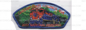 Patch Scan of 2017 Jamboree CSP Jersey Central Line (PO 87093)