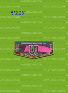 Patch Scan of Las Vegas Area Council NOAC 2024 Knights (Gold Flap)