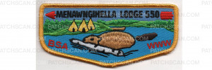 Patch Scan of Lodge Flap Yellow Border (PO 88116r2)