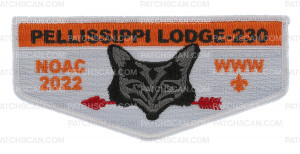 Patch Scan of Pellissippi Lodge 230 NOAC 2022 flap white border
