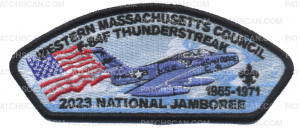 Patch Scan of 2023 NSJ Western Mass F-84F Thunderstreak (Black) 