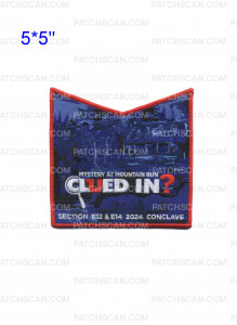 Patch Scan of Bucktail Council Conclave Pocket Piece (Red border)