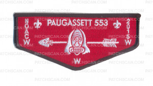 Patch Scan of K123943 - HOUSATONIC COUNCIL - PAUGASSETT 553 NOAC 2015 FLAP (MERROW BORDER)