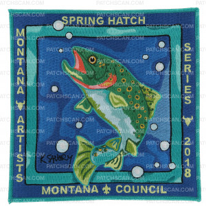 Patch Scan of Montana Artist Series 2018 back patch