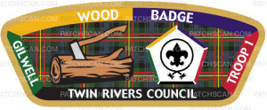 Patch Scan of P24748B 2021 Wood Badge CSP