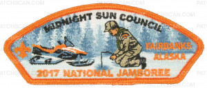 Patch Scan of 2017 National Jamboree - Midnight Sun Council - Ice Fishing 