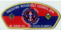 2014 TRC NYLT CSP METALLIC GOLD Theodore Roosevelt Council #386