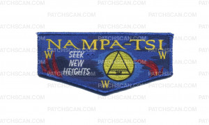 Patch Scan of Nampa-Tsi Lodge NOAC 2024 Flap (Blue Metallic)