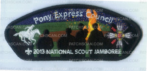 Patch Scan of PONY EXPRESS COUNCIL CSP NATIONAL SCOUT JAMBOREE