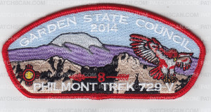 Patch Scan of Garden State CCL 2014 Philmont Trek 729-V oa