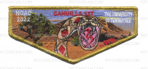 Patch Scan of Cahuilla 127 NOAC 2022 flap gold met bdr