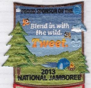 Patch Scan of X167786A Call Home 2013 NATIONAL JAMBOREE