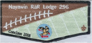 Patch Scan of Nayawin Rar Lodge Conclave 2018 Football Flap