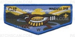 Patch Scan of  Honor Flap for NWGA Waguli (Light Blue) 