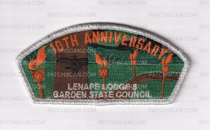 Patch Scan of Lenape Lodge 10th Anniversary CSP