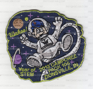 Patch Scan of X170626A Wahoo! Year of STEM Pack 105