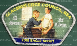 Patch Scan of GLACIERS EDGE 2018 EAGLE SCOUT