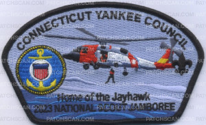 Patch Scan of 457423- Home of the Jay Hawk - 2023 National Scout Jamboree 