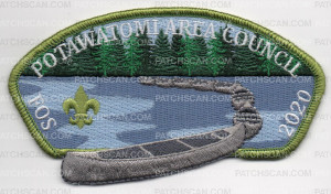 Patch Scan of POTAWATOMI FRIENDS OF SCOUTING-GREEN