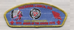 Patch Scan of TAC - 100th - Indian Head - Blue Background (Metallic)