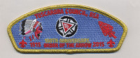 TAC - 100th - Indian Head - Blue Background (Metallic) Tuscarora Council #424