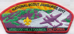 Patch Scan of National Scout Jamboree 2017 Verdugo Hills Council California