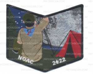 Patch Scan of Croatan Lodge NOAC 2022 Earth Bottom Piece