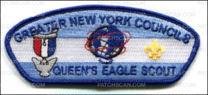 Patch Scan of GNYC Queen's Eagle Scout 
