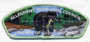 Patch Scan of Allegheny FOS - Green Border