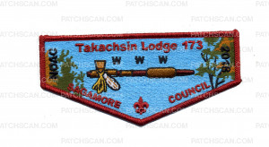Patch Scan of Takachsin Lodge 173 NOAC 2018 - Pocket Flap
