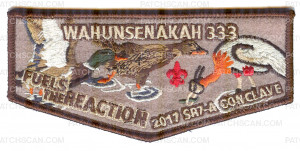 Patch Scan of Wahunsenkah 333 Fuels the Reaction 2017 SR7-A Conclave Flap