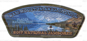 Patch Scan of Sam Houston Area Council- 2017 NSJ- Glacier National Park 