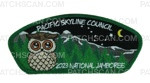 Patch Scan of Pacific Skyline Council 2023 NSJ JSP owl green border