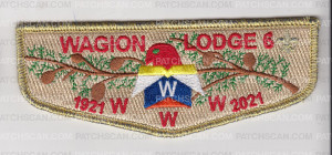Patch Scan of Wagion Lodge 6 OA Flap 1921-2021