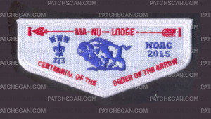 Patch Scan of K123956 - LAST FRONTIER COUNCIL - MA-NU LODGE ORDER OF THE ARROW NOAC 2015