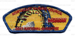 Patch Scan of Demon Mylar NEIC Six Flags 2017 National Jamboree