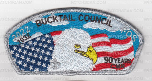 Patch Scan of Wildlife 2020-2023 FOS Eagle - Silver
