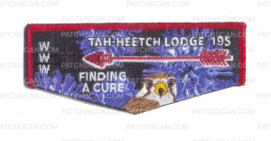 Patch Scan of Sequoia Council Tah-Heetch Jamboree Flap-Red Metallic Border