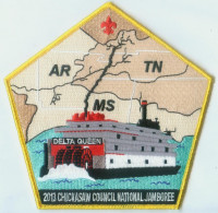 CHICKASAW JAMBOREE BACKPATCH Chickasaw Council #558