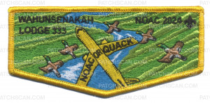 Patch Scan of Wahunsenakah 333 NOAC 2024 flap yellow border