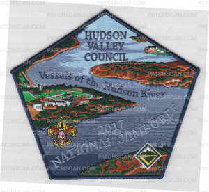 Patch Scan of Hudson Valley 2017 Jamboree Center Emblem