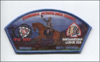 SJAC Shenandoa Lodge 258 Trader CSP Virginia Headwaters Council formerly, Stonewall Jackson Area Council #763