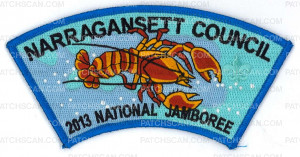 Patch Scan of X166385A 2013 NATIONAL JAMBOREE (lobster rocker)