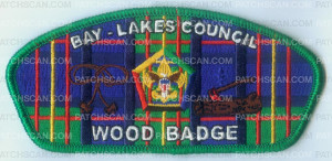 Patch Scan of BAY-LAKES WOOD BADGE