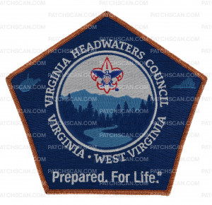 Patch Scan of Virginia Headwaters Council Center (Bronze Metallic) 