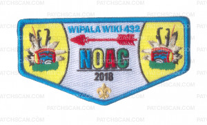 Patch Scan of Wipala Wiki NOAC 2018 2 Kachinas Flap Blue Border