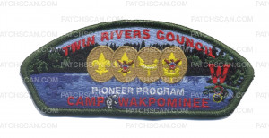 Patch Scan of Twin Rivers Council Pioneer Program CSP